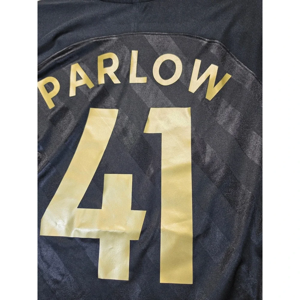 Nike Womens Dri-FIT Concacaf Soccer Jersey Black Cindy Parlow 41 Gold Large